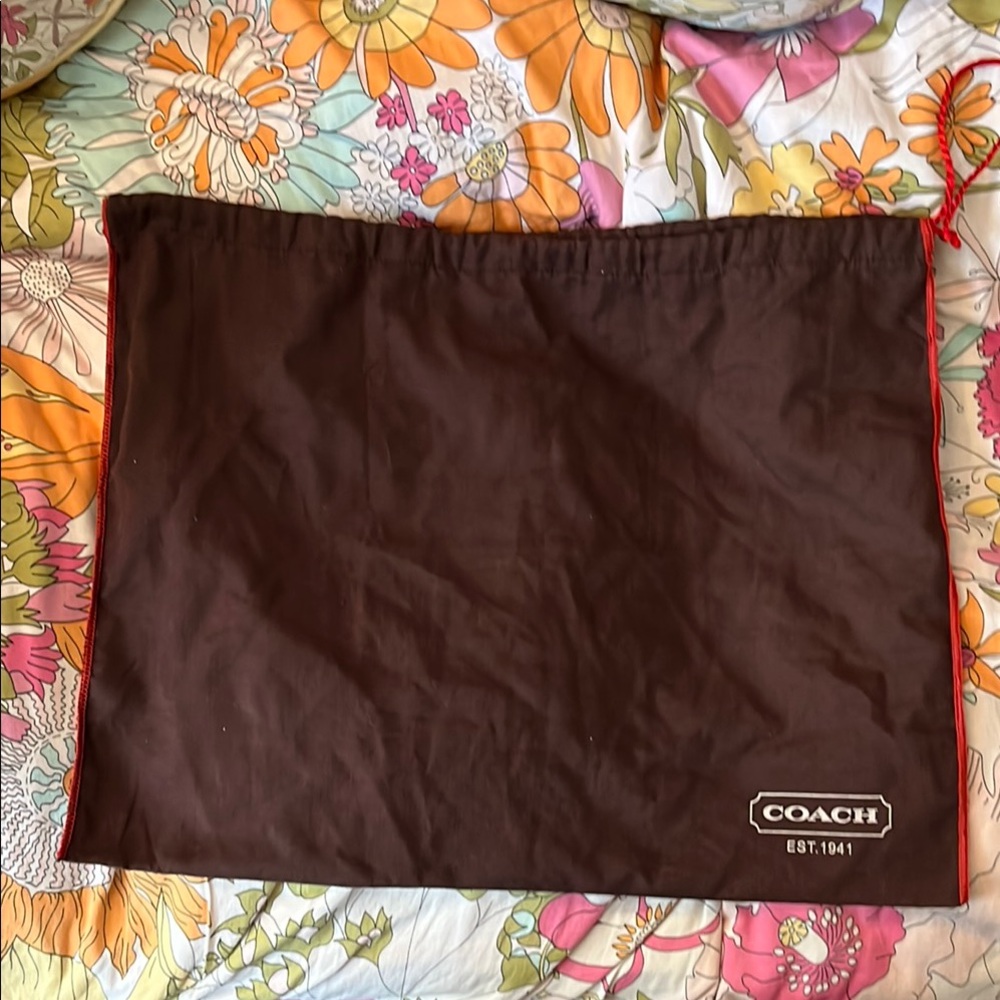 Coach Dark Brown Storage Bag